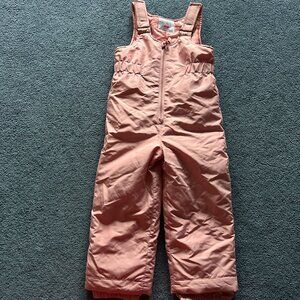 The Children's Place Toddler Girl's Pink Overall Snowsuit Size 4T